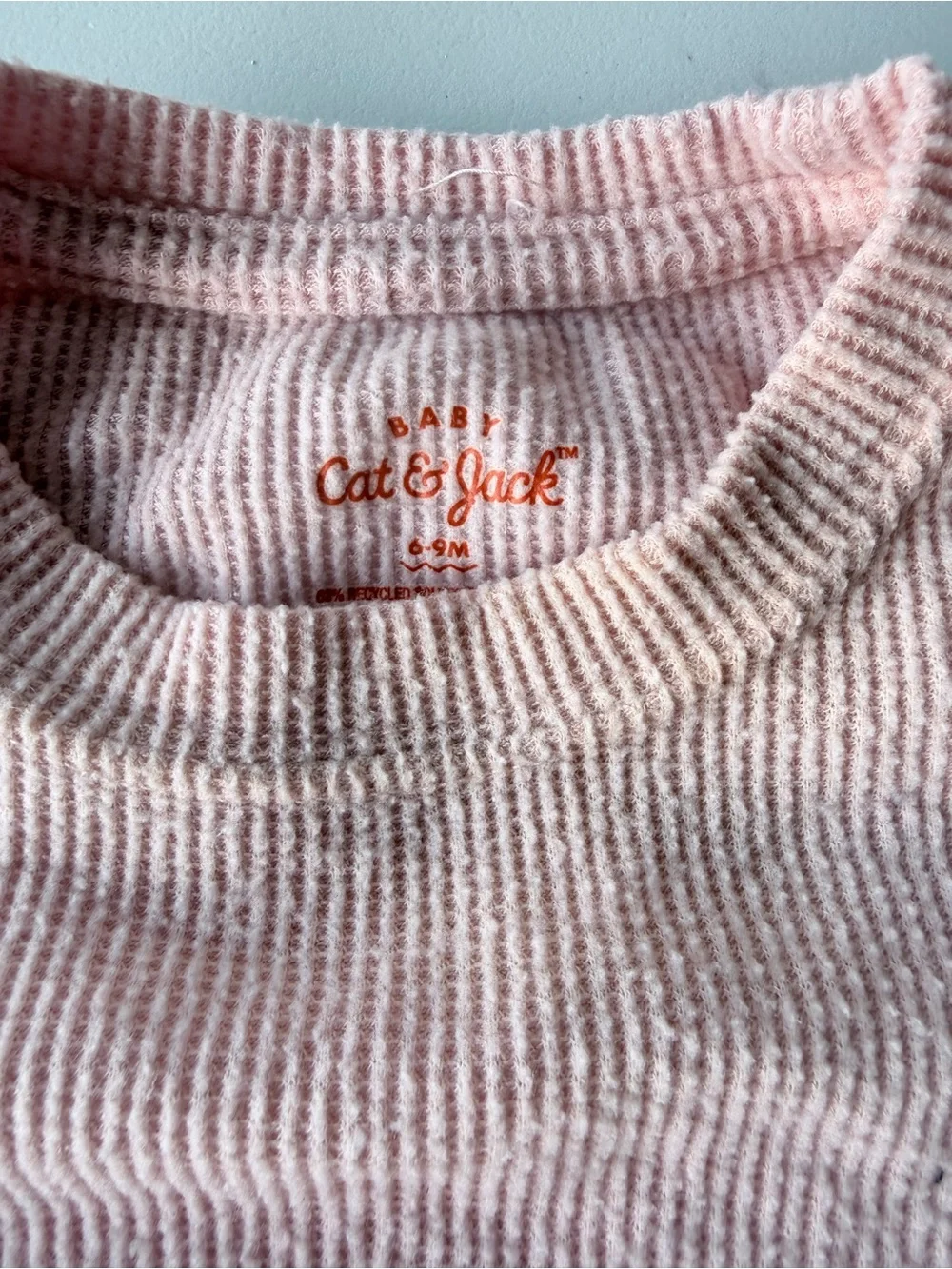 Cat & Jack Light Pink Ribbed Kids Pajama Set